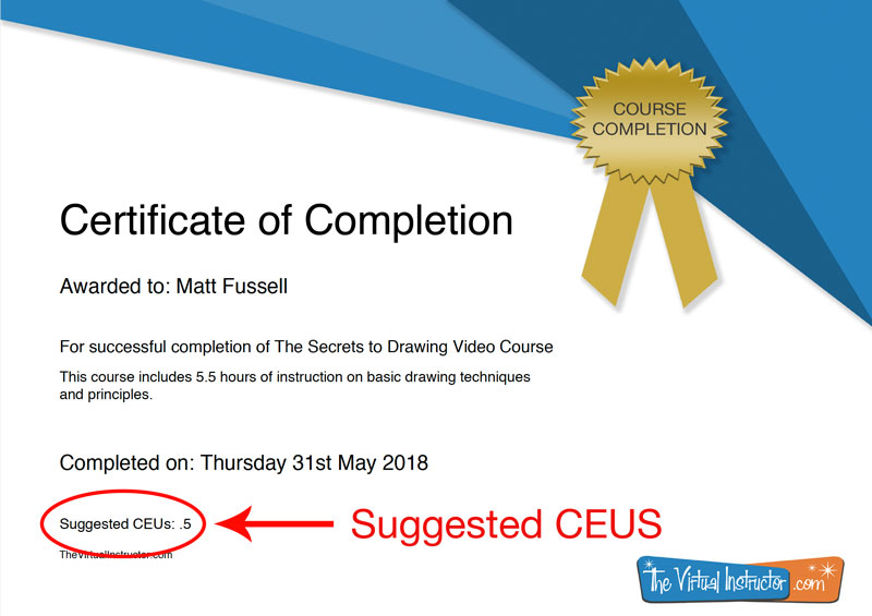 CEUS for art teachers certificate