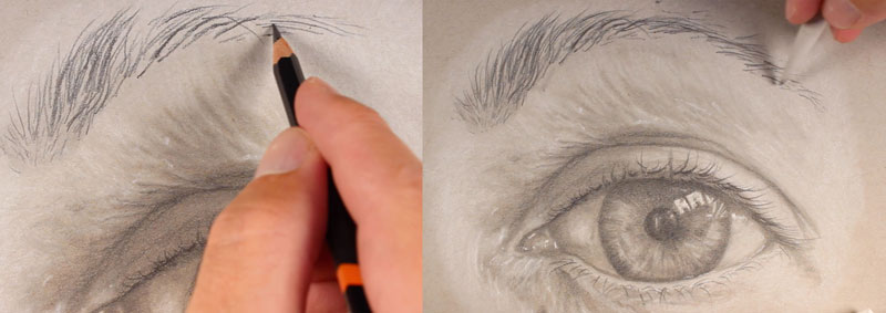 How to draw eyebrows