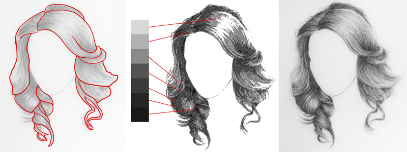 How to draw hair