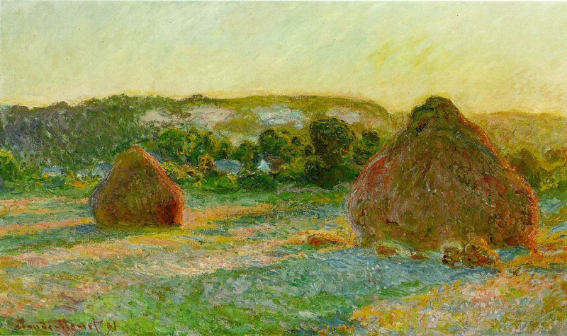 Monet Wheatstacks Late Summer