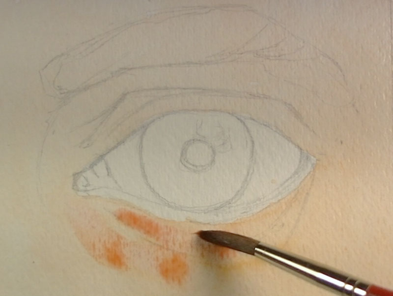 Light washes added around the eye