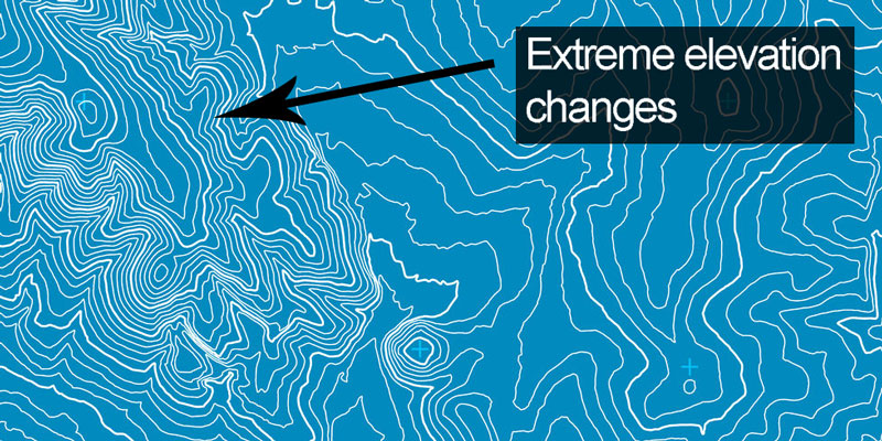 Topographical map