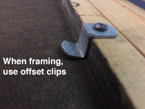 Picture framing hardware