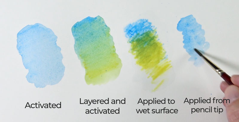 Watercolor pencil techniques